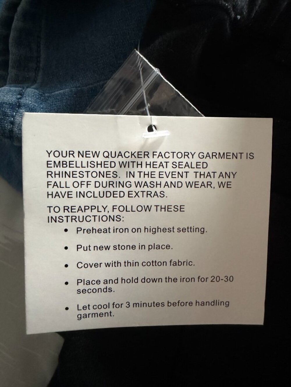 Women's Black Quacker Factory Jeans NWT XL - Picture 7 of 8